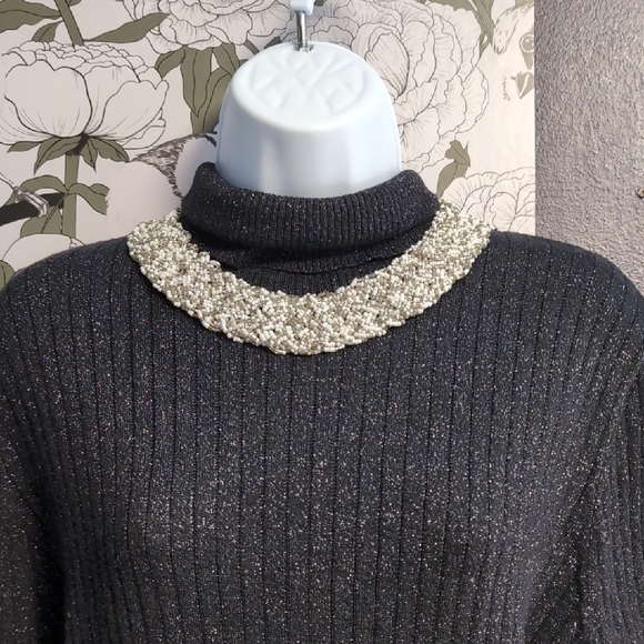 Woven Braided Torsade Collar Beaded Necklace - Picture 2 of 6